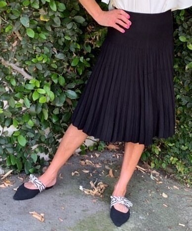 MM pleated skirts - black Summer Weight (slightly lighter)