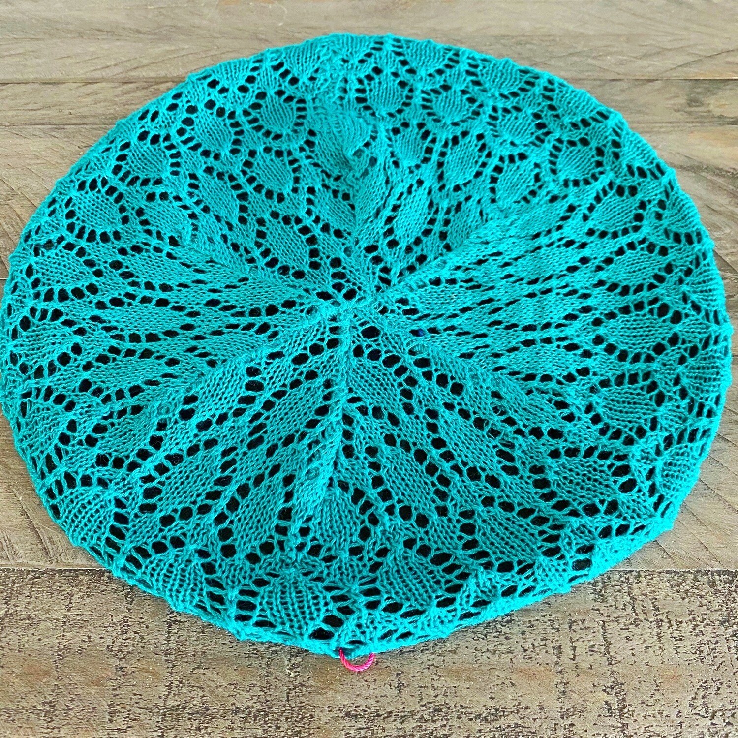 Teal green Lined Beret Snood