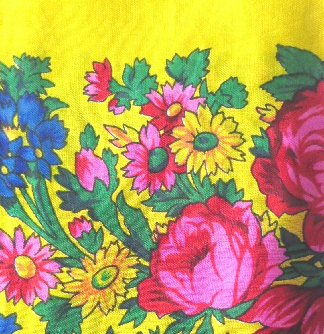 Yellow vintage tichel (not as light or bright as pictured)