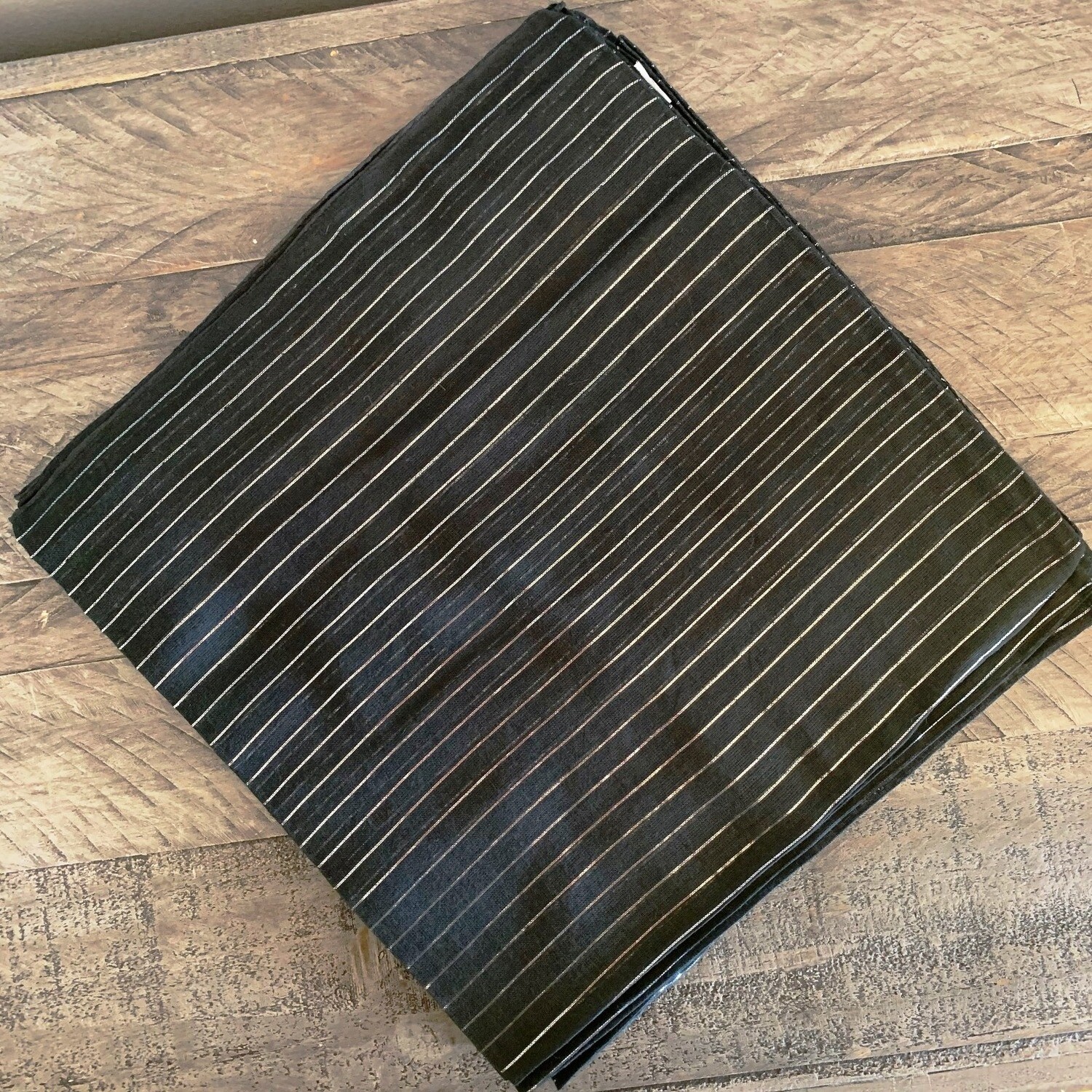 Black larger lurex tichel