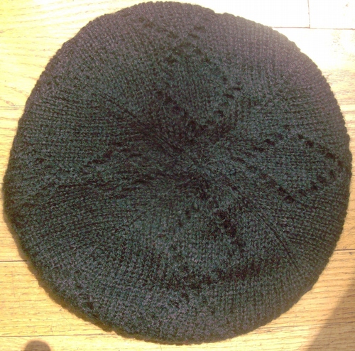 Double layer beret black