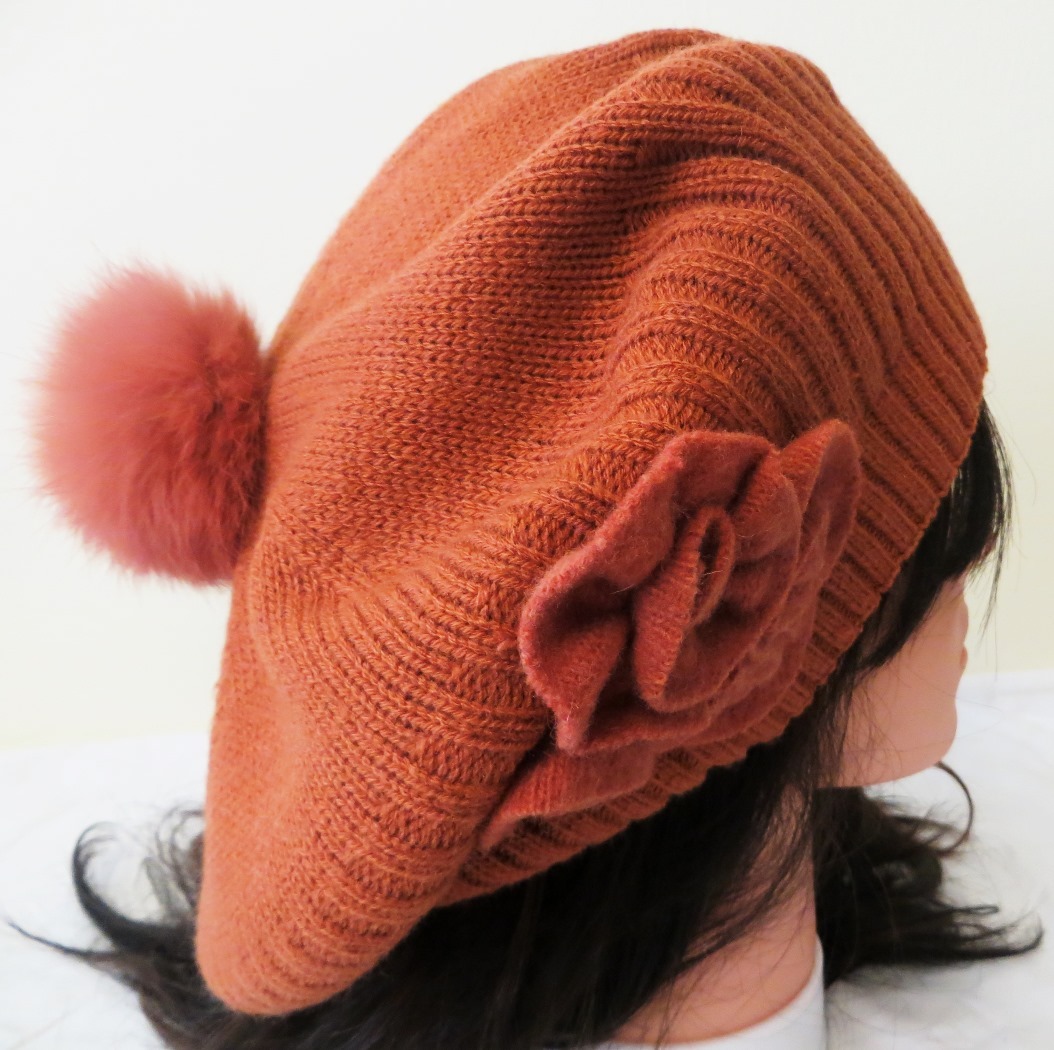 Pumpkin elegant beret