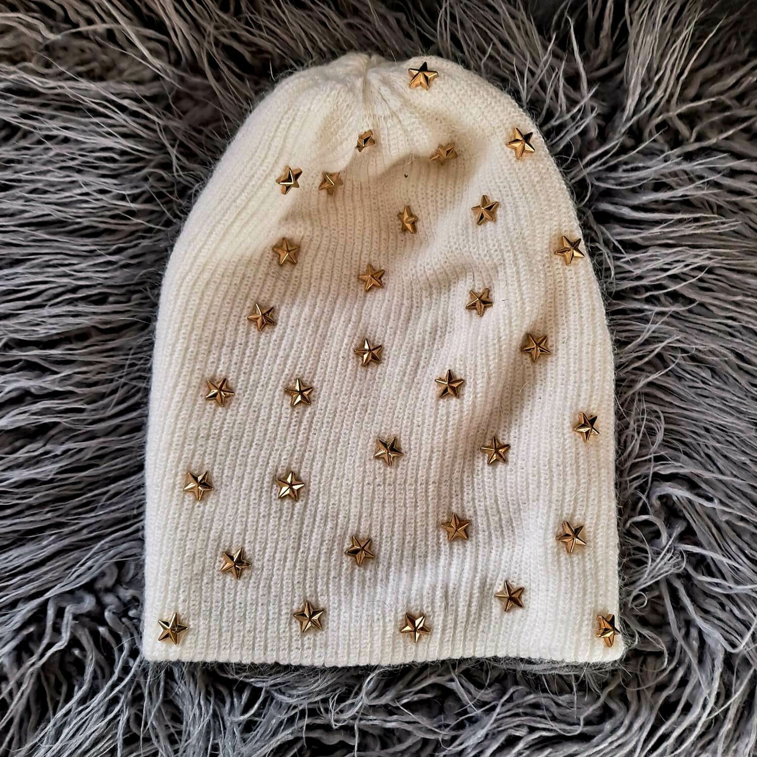 Angora beanies You&#39;re a star (shorter), choose: winter white