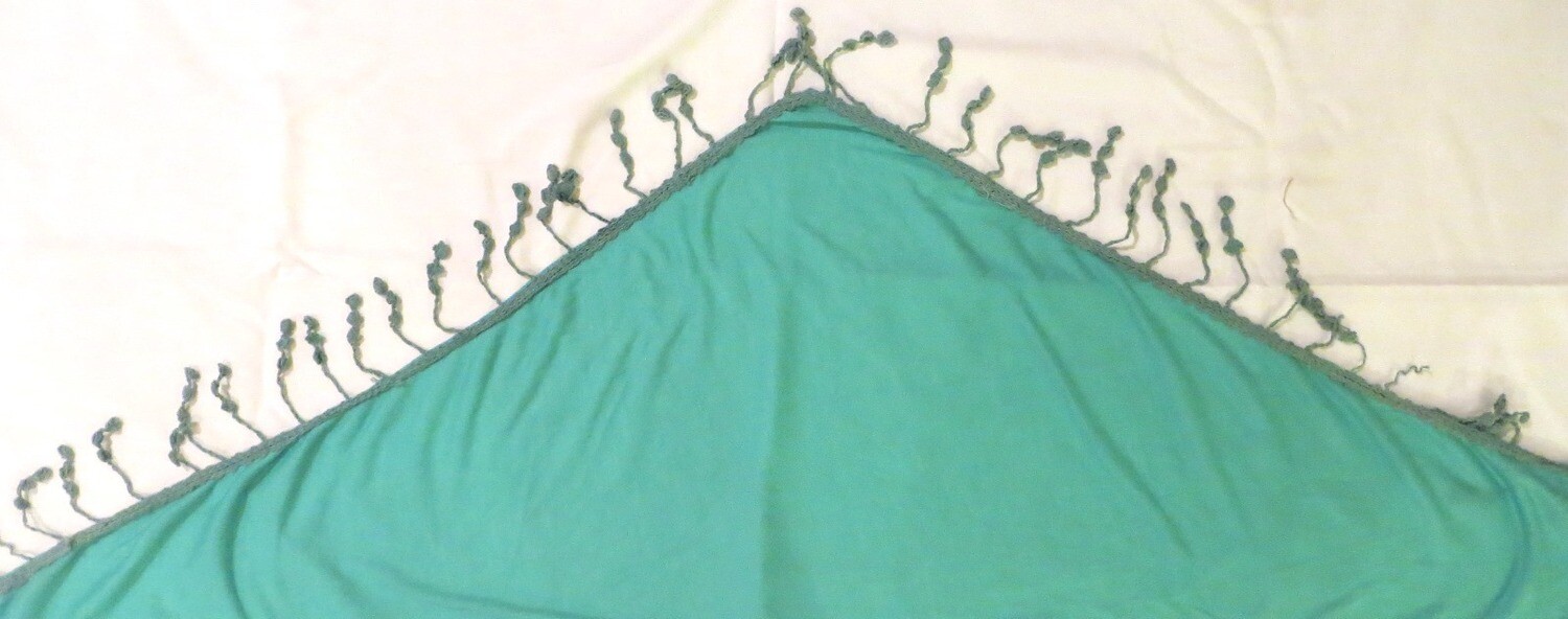 Unfolded stock image. Comes triangle shaped approximately 60 inches x 20 inches.