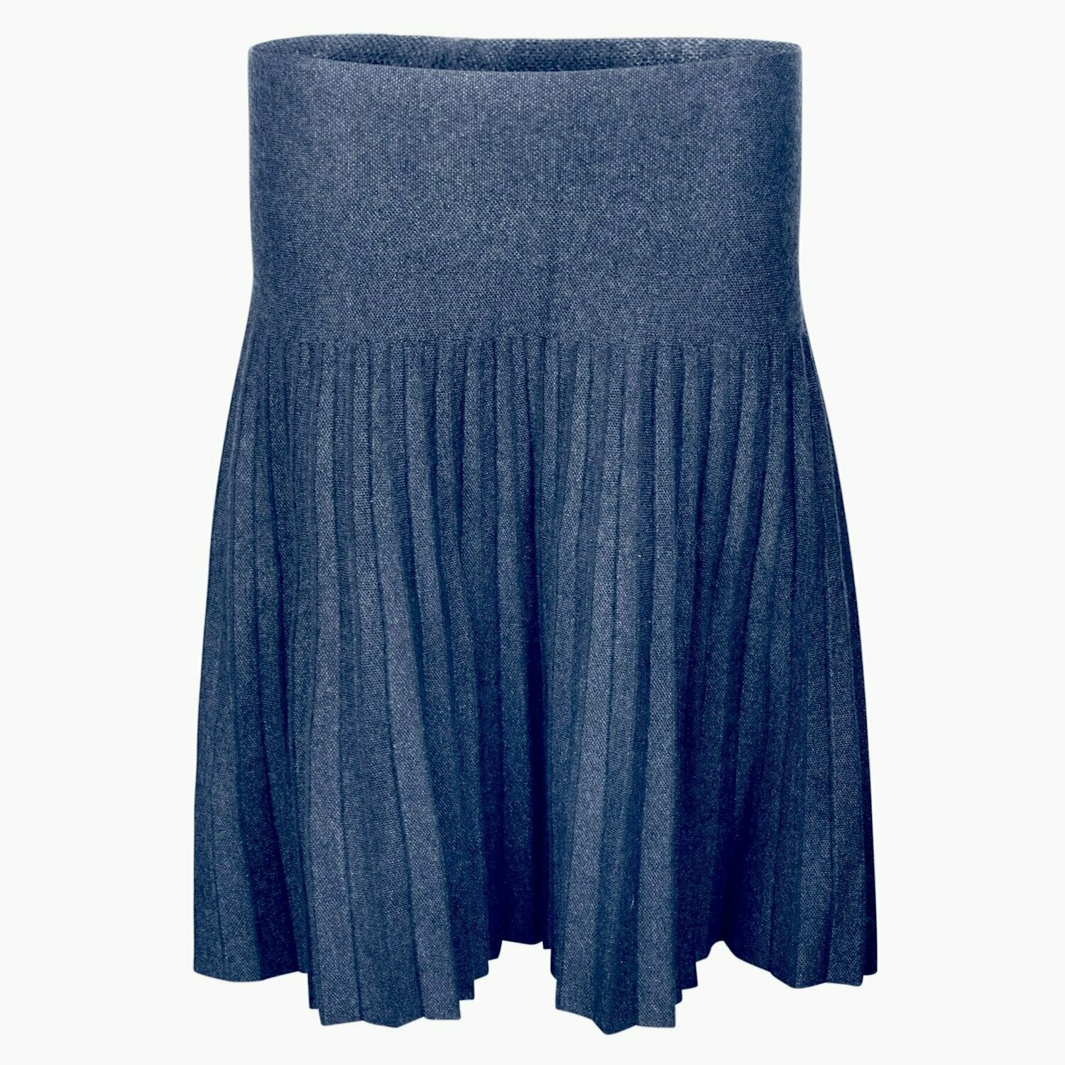 MM pleated skirt - denim color