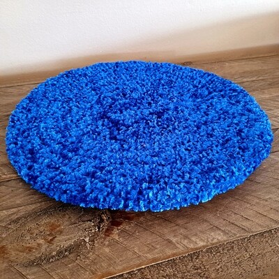 Royal blue chenille snood