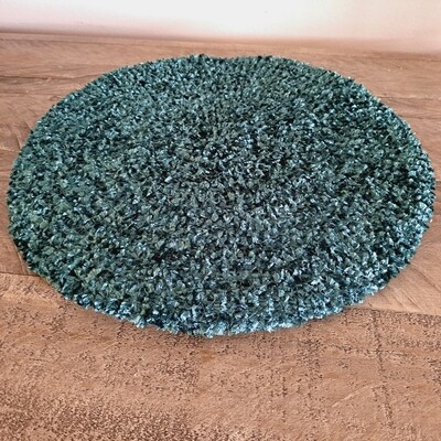 Teal green chenille snood