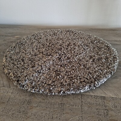Gray chenille snood