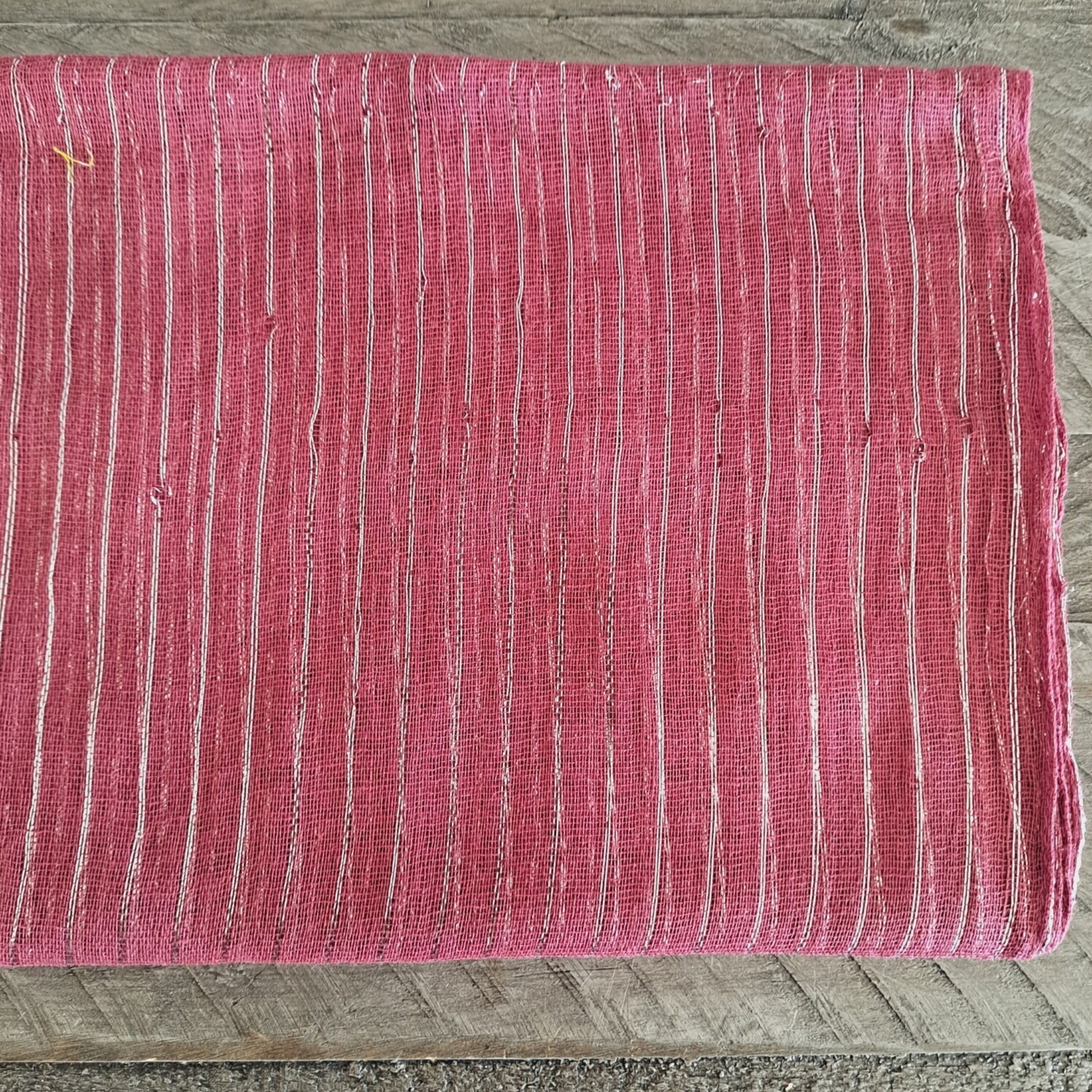 Dull Raspberry lurex tichel