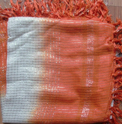 Orange two tone tichel