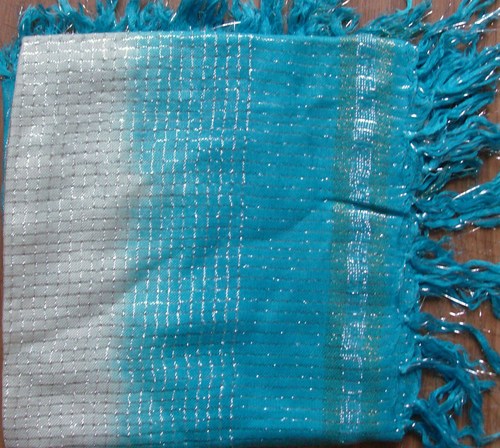 Blue two tone tichel