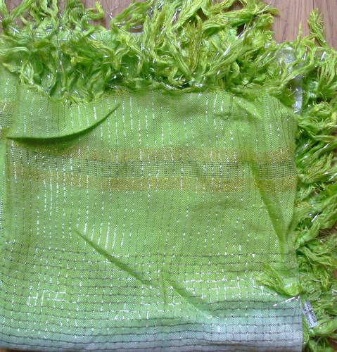 Green two tone tichel