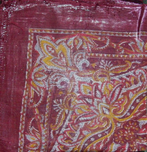 New rust shimmering tichel