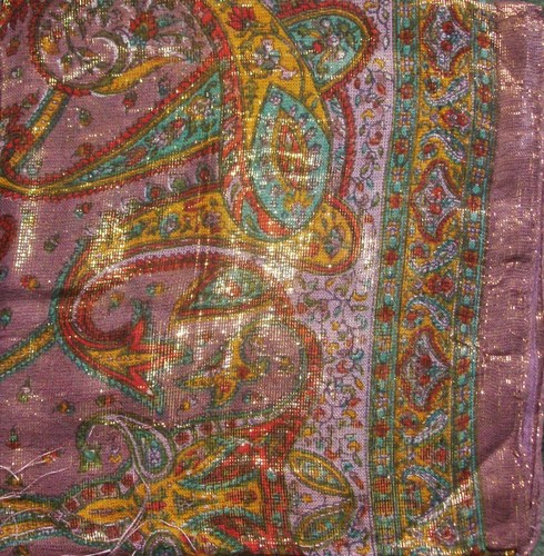 New light purple shimmering tichel