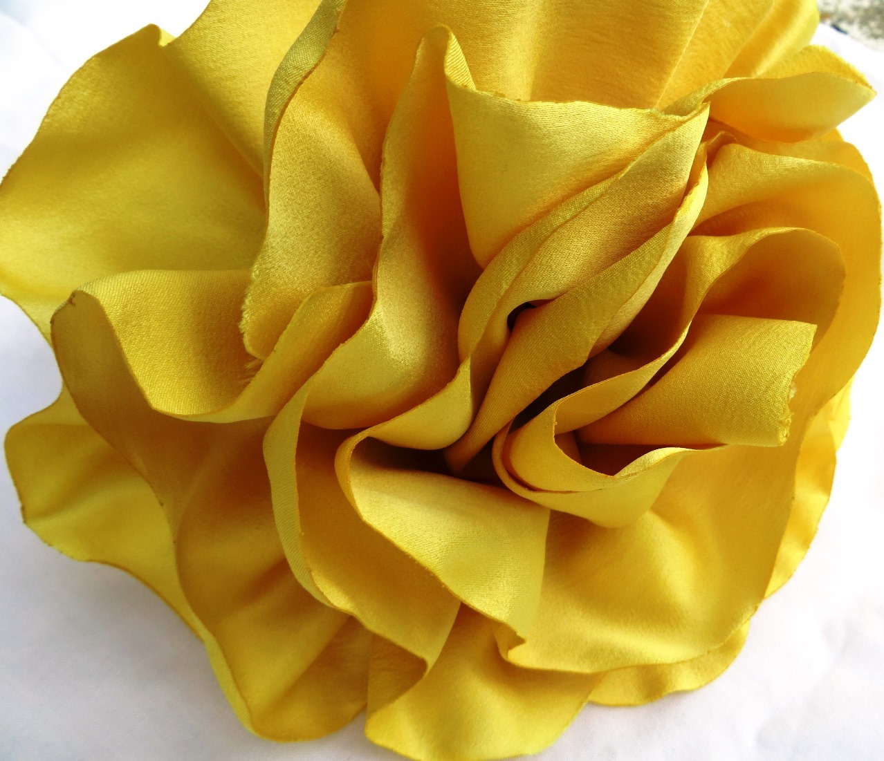 Yellow extra large flower headband