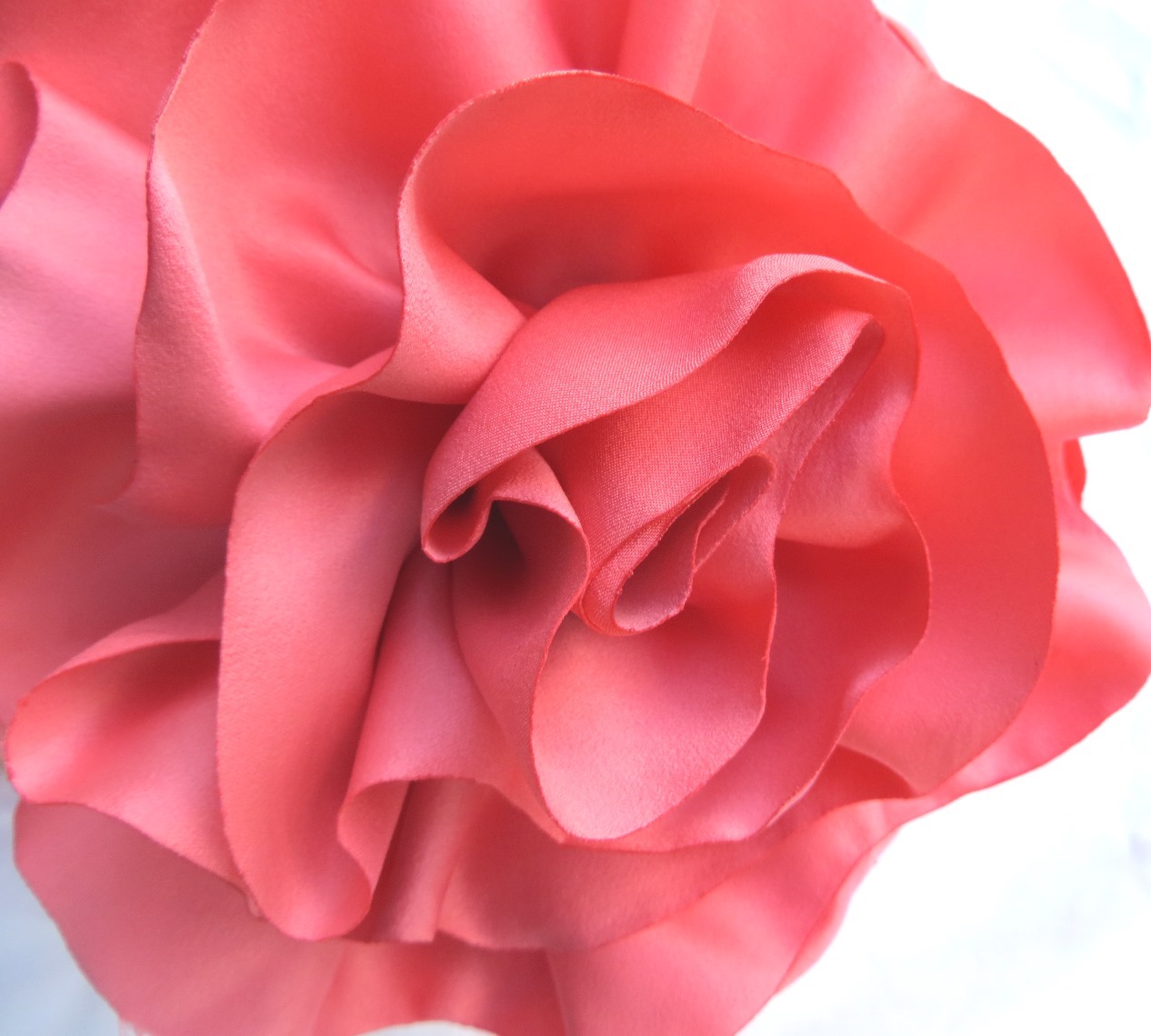 Coral pink extra large flower headband