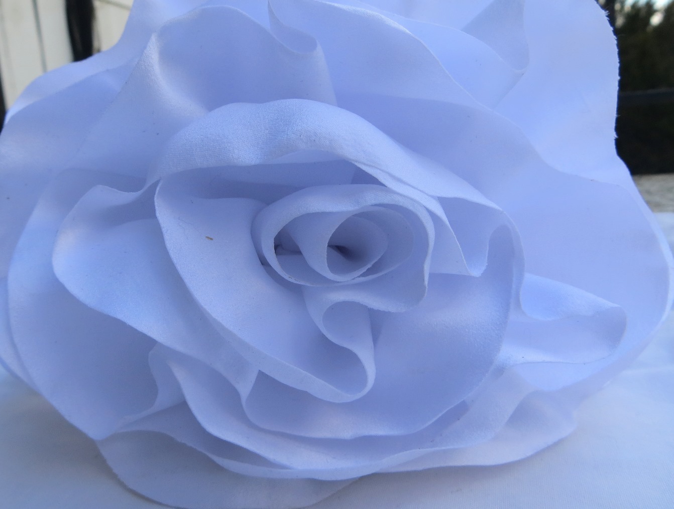 White extra large flower headband