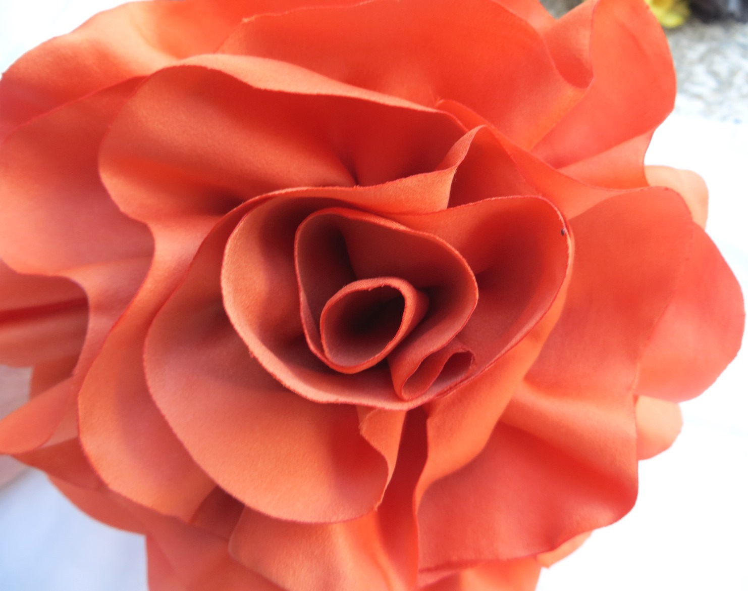 Orange extra large flower headband