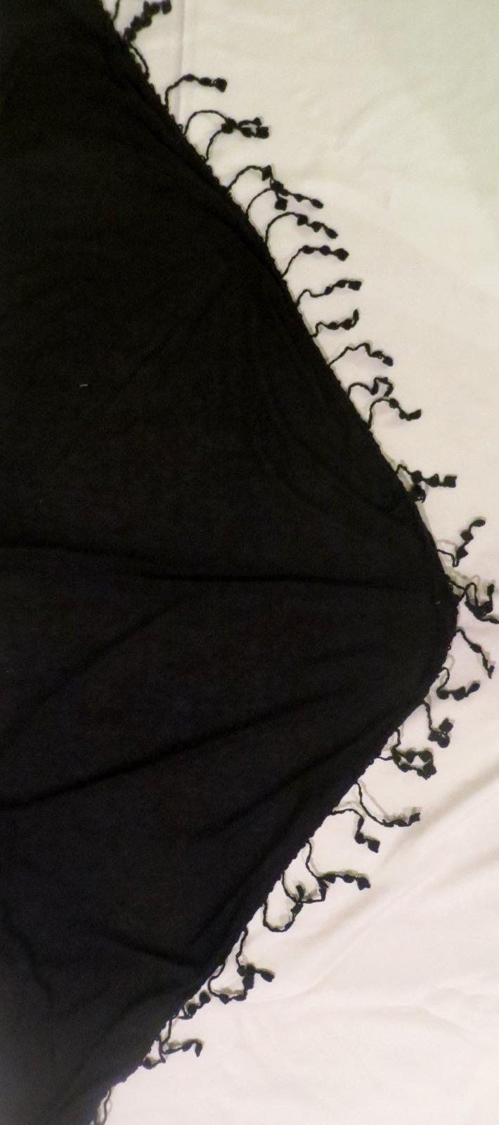 Unfolded stock image. Comes triangle shaped approximately 60 inches x 20 inches.