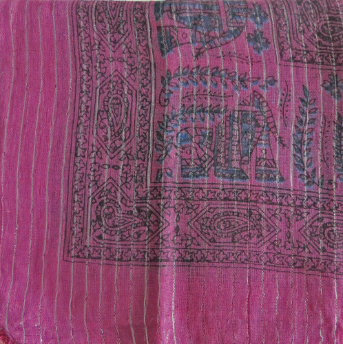 Raspberry lurex tichel