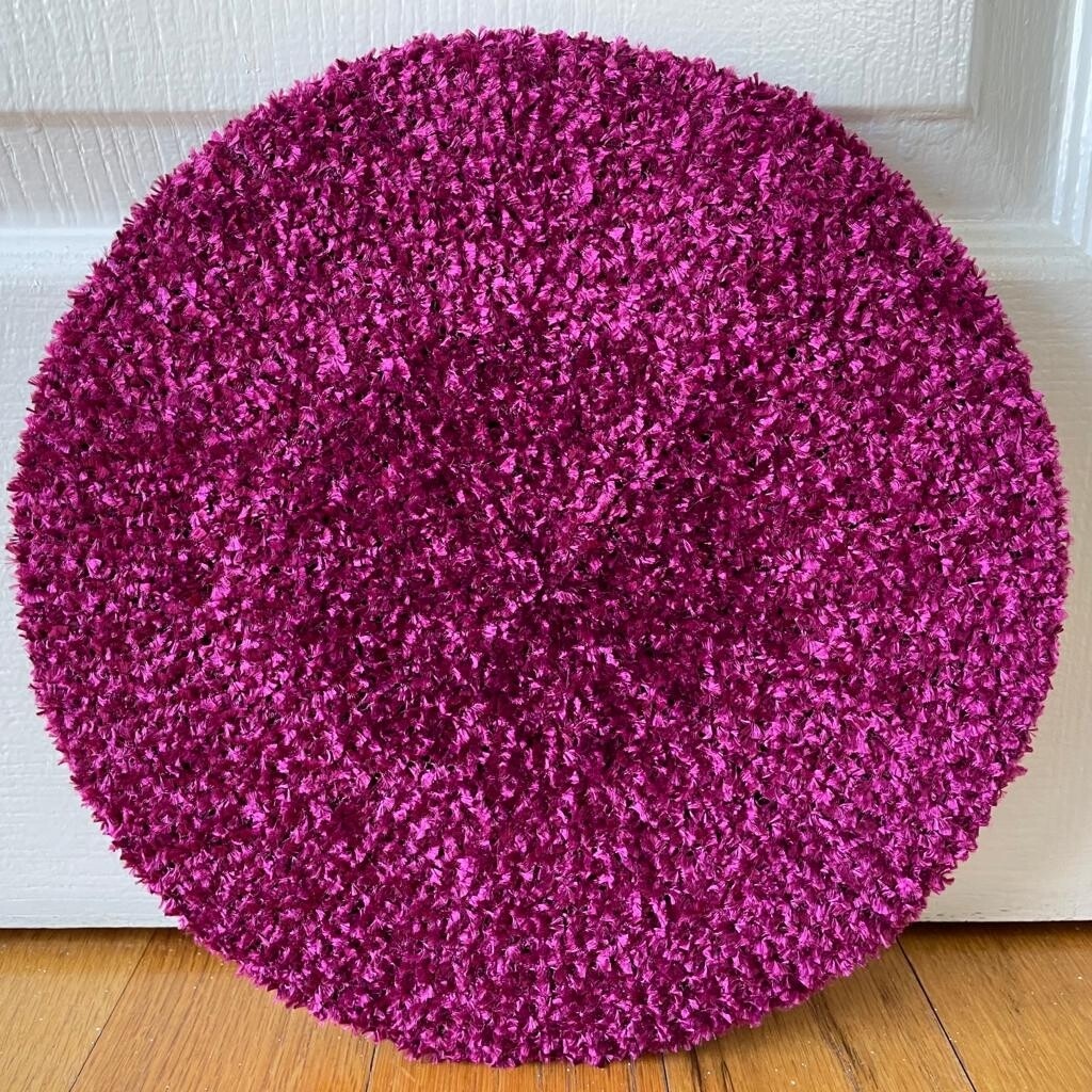 Raspberry chenille snood