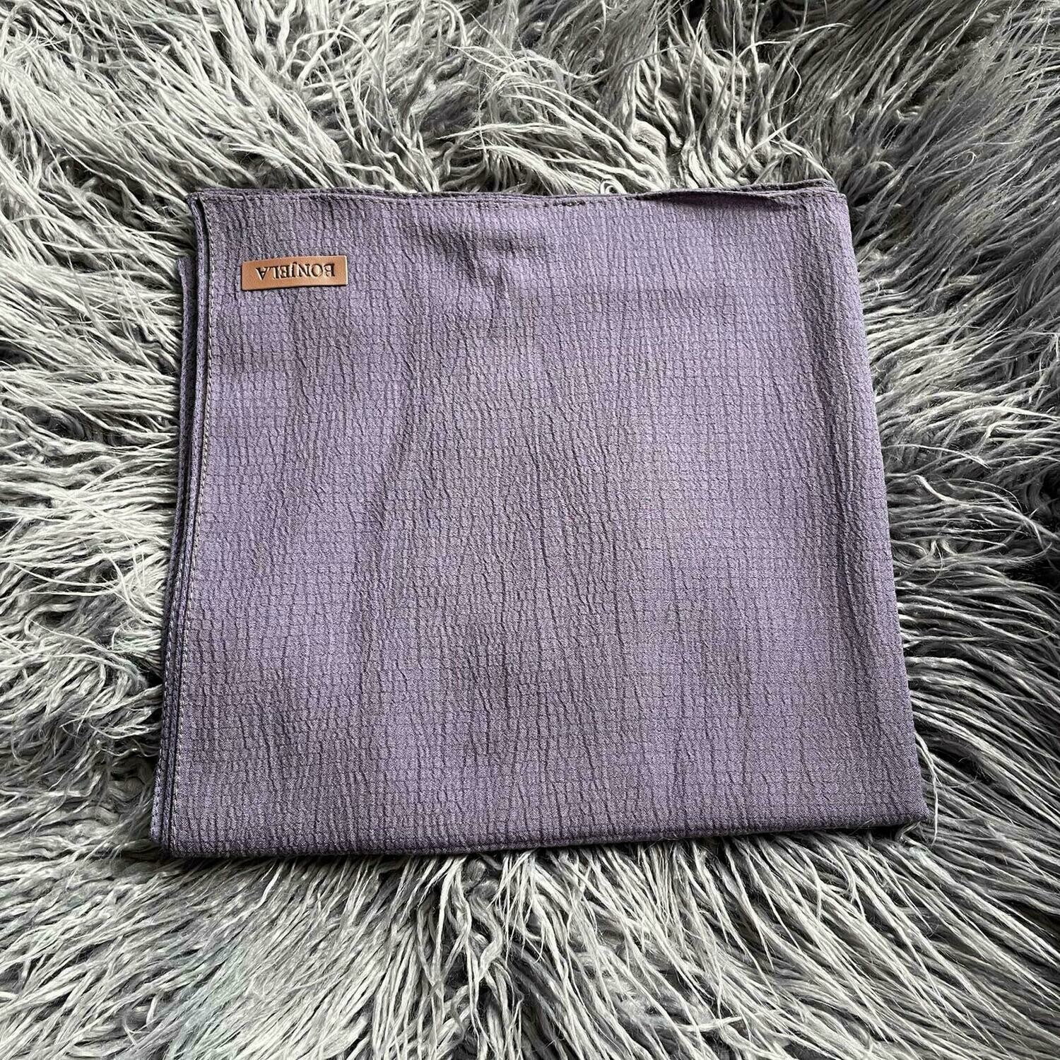 Dull light purple textured solid tichel (lighter than pictured)