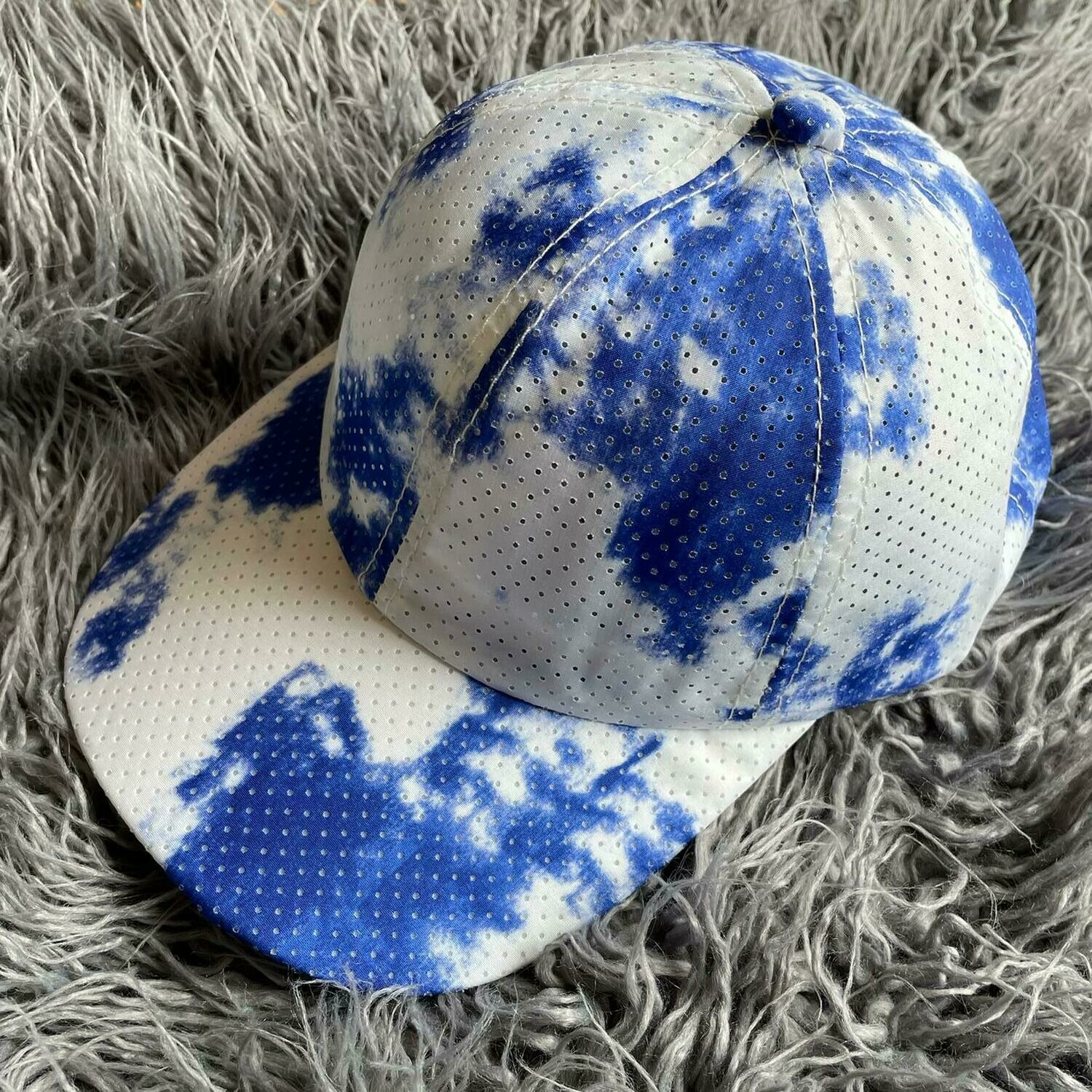 Tie dyed super lightweight caps - Royal blue