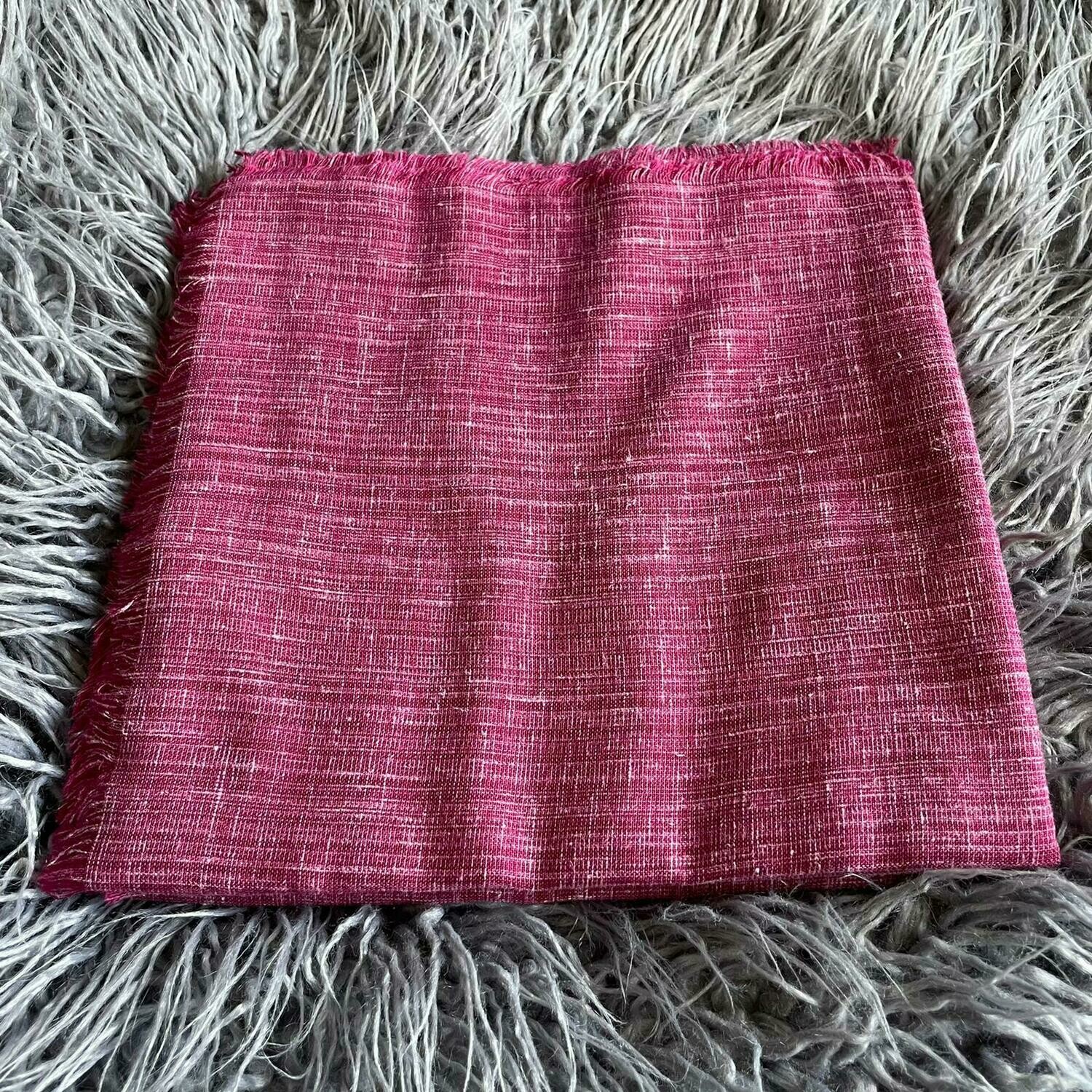 Raspberry heathered look - soft fringe tichel