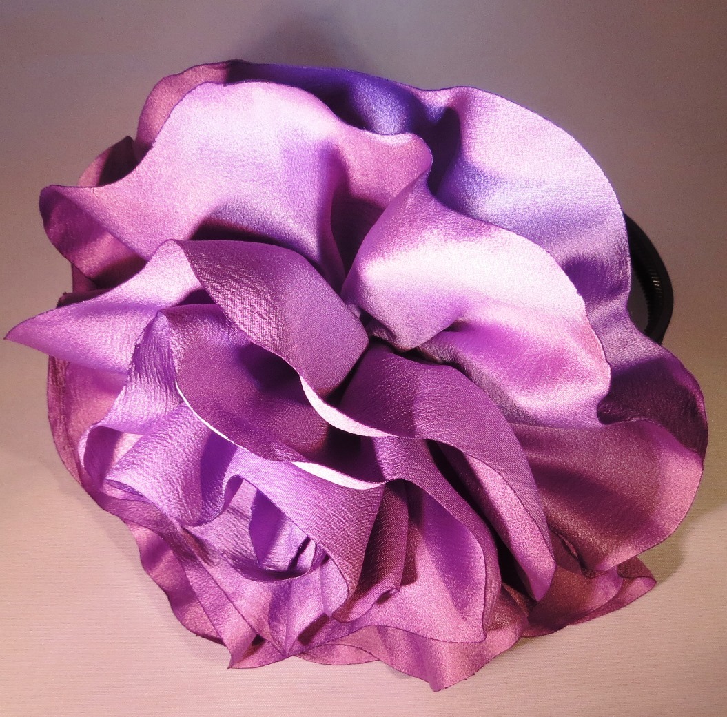 Extra large flower headband lilac