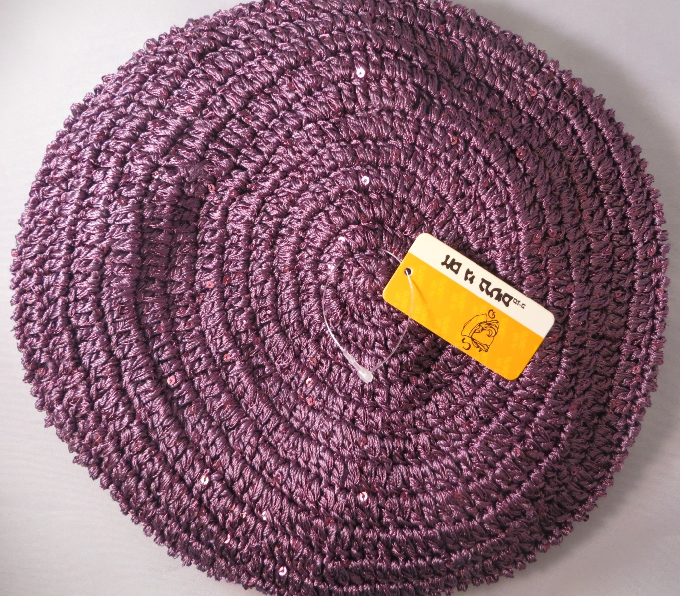 Purplish lavender mini sequins snood