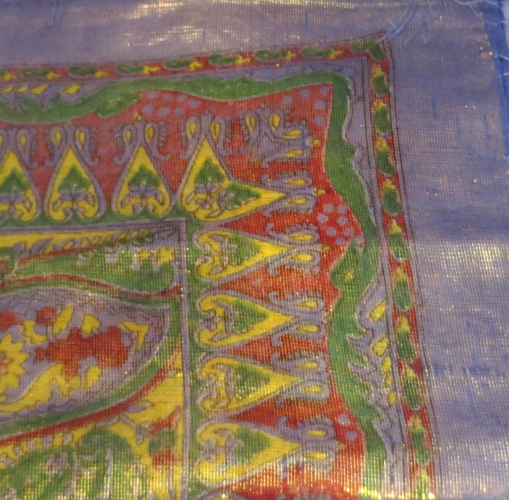 Shimmering tichel beautiful blue