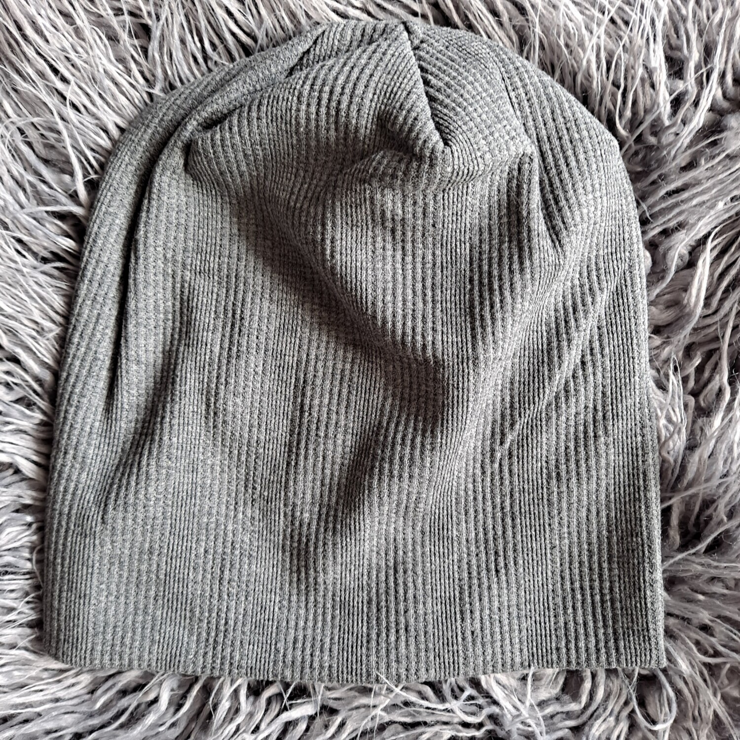 Dark gray new cotton beanie