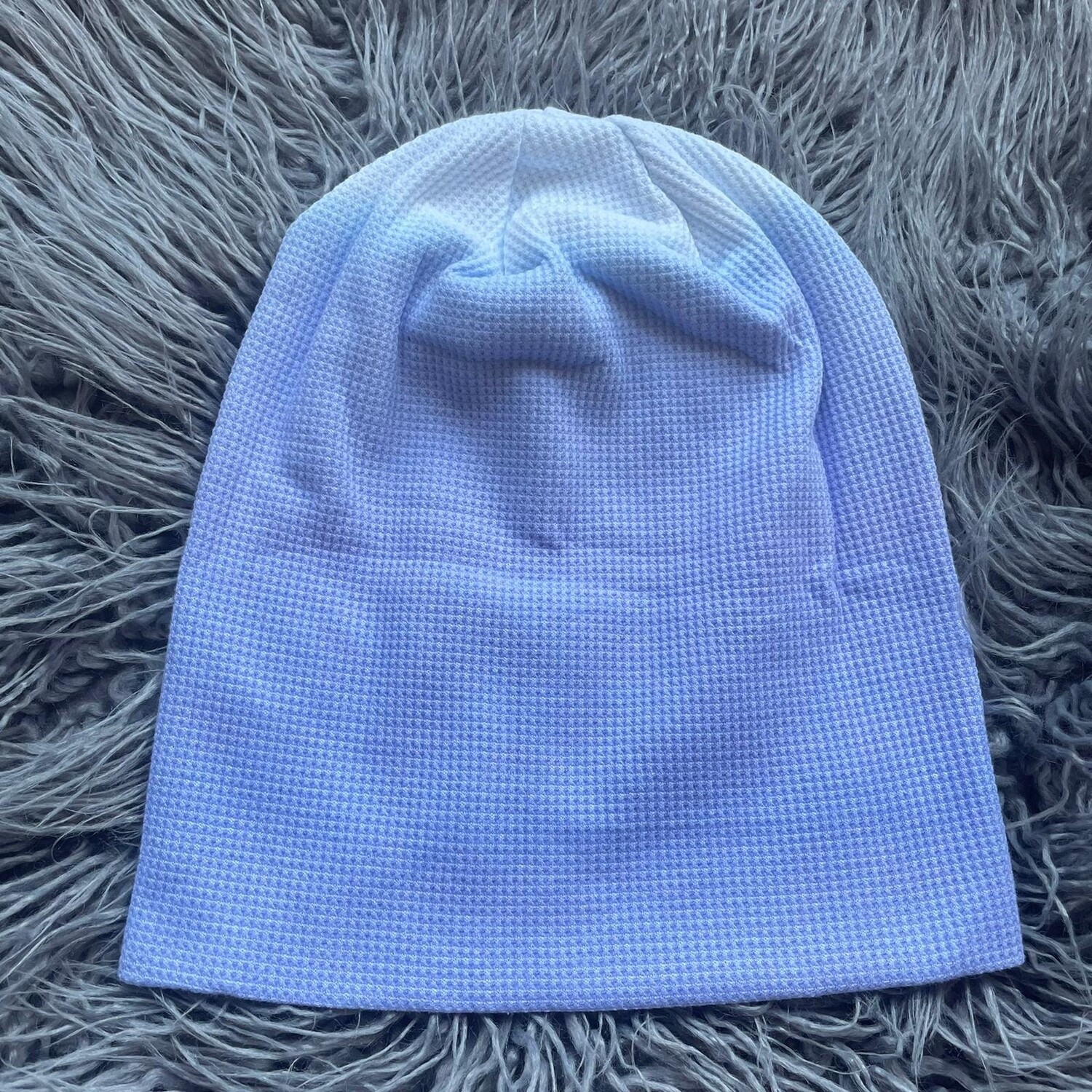 Lavender ombre&#39; waffle cotton beanie