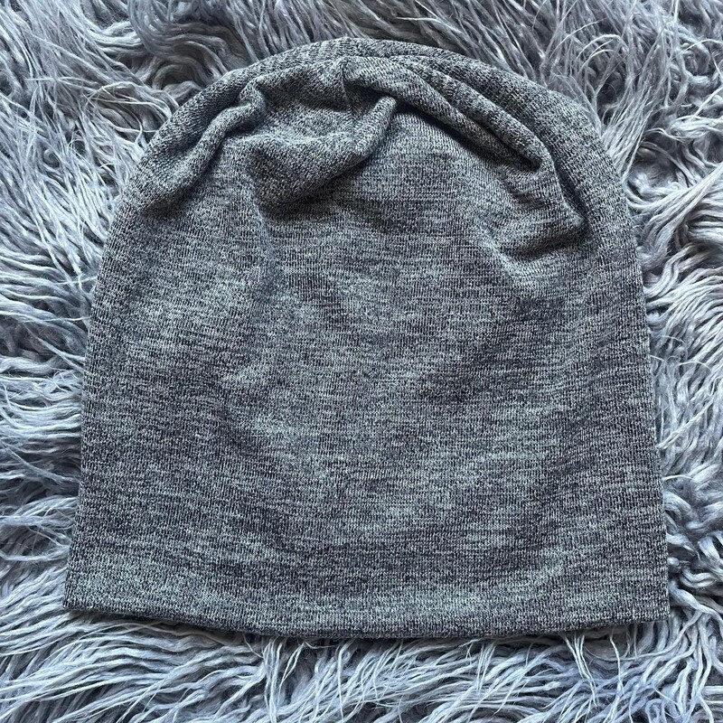 Dressy knit beanie - gray