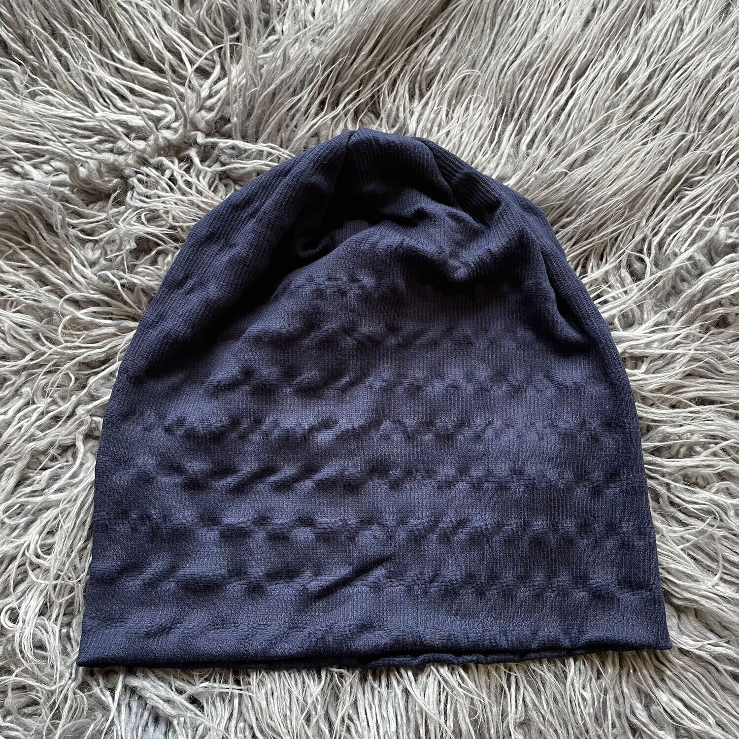 Navy bubble beanie