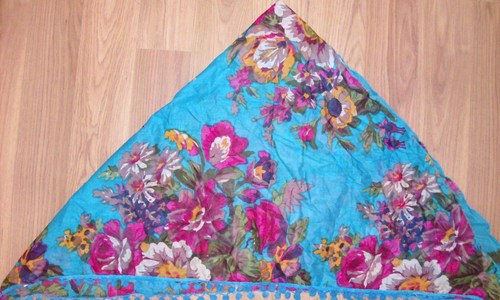 Beach blue tichel bandana