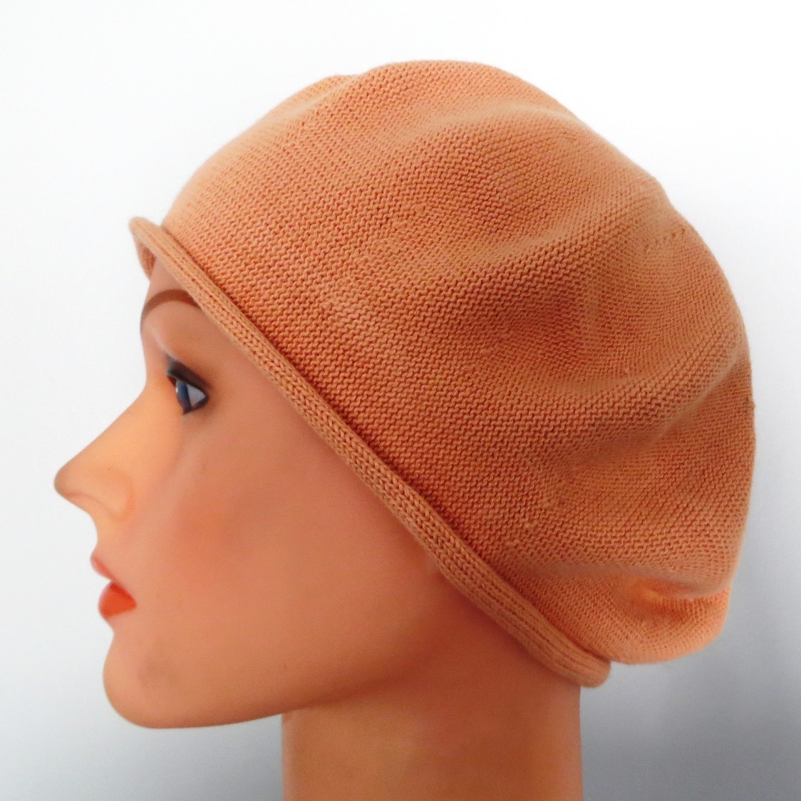 Cotton beret peachy