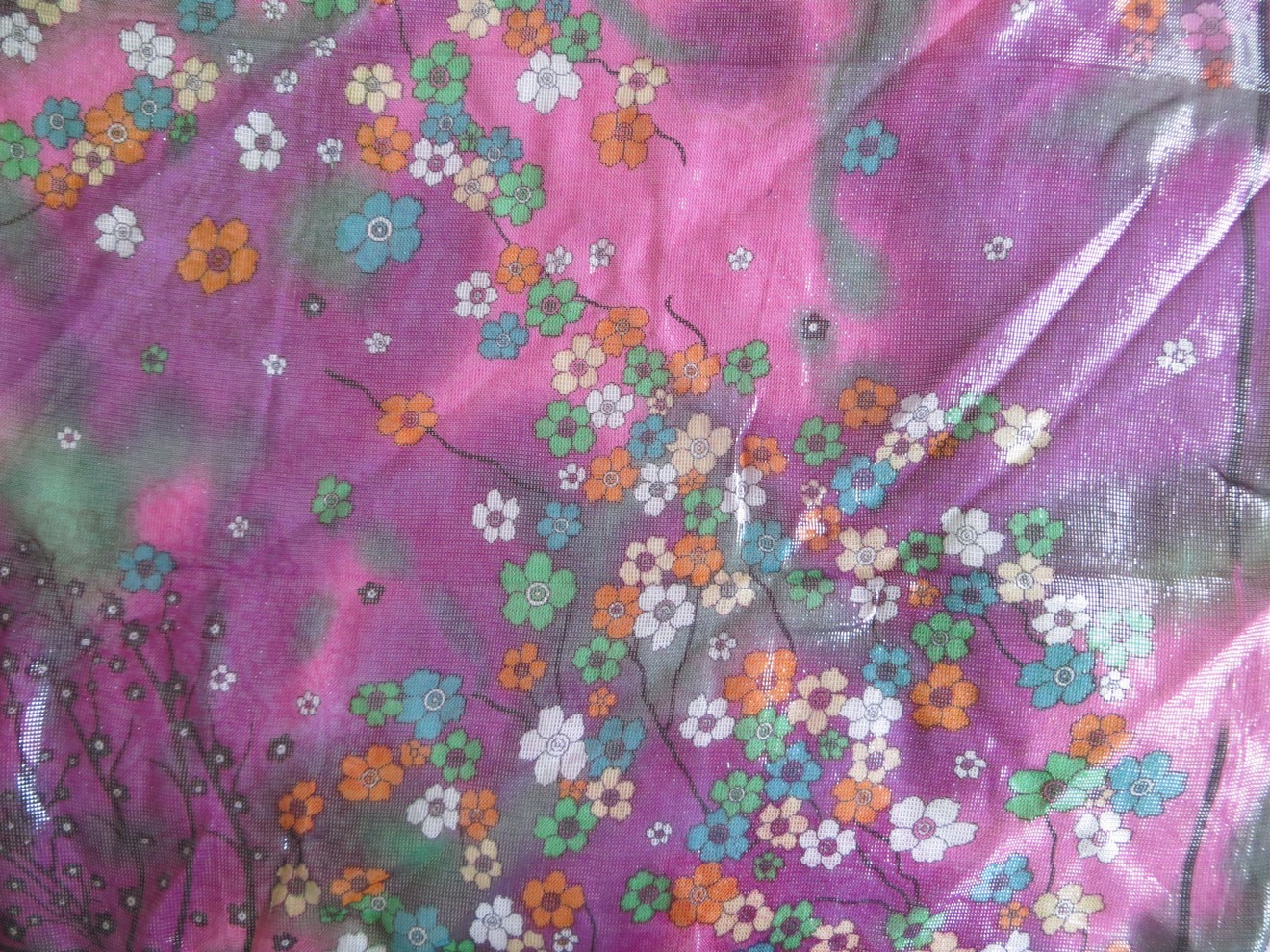 pinks and purples smaller shimmering tichel