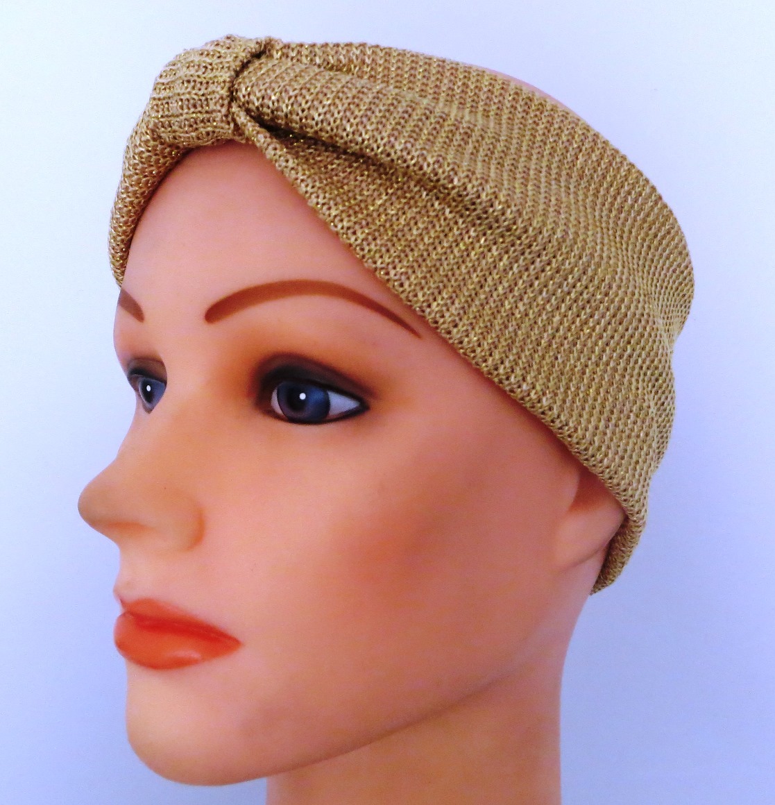 Gold sparkly soft headband