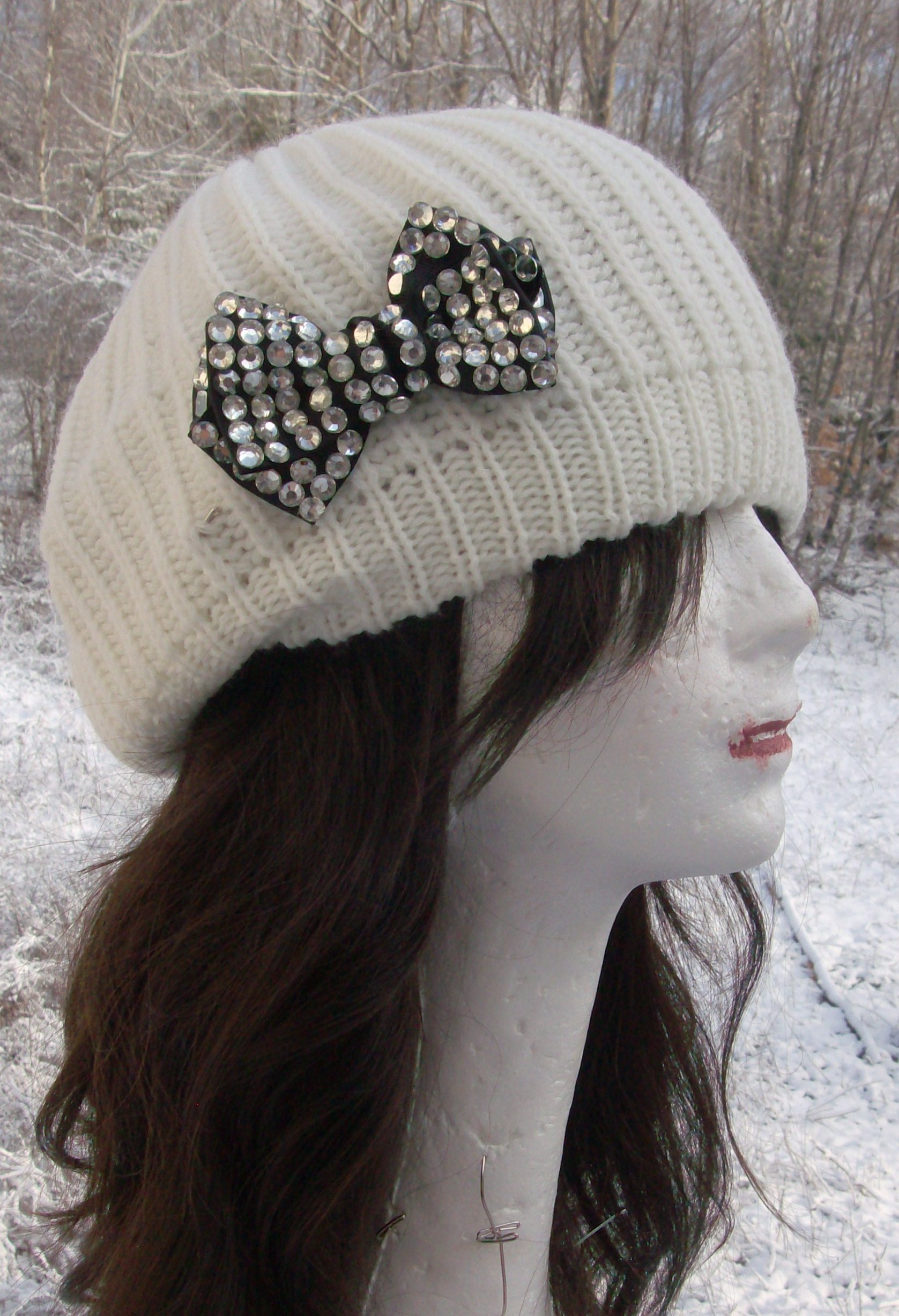 Chic beret white