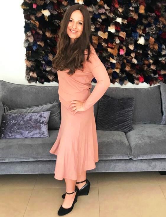 Fine ribbed skirt - sand (blush)