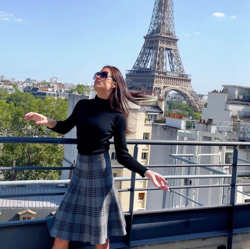 MM Skater Skirt - charcoal plaid