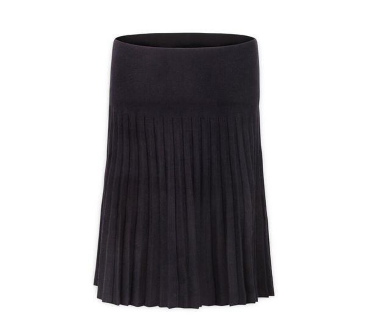 Black pleated skirt MM purple label (plus)
