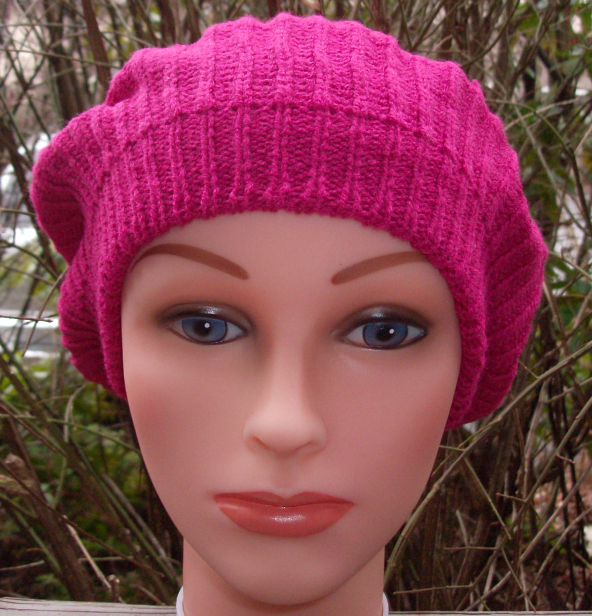 Plain beret  pink