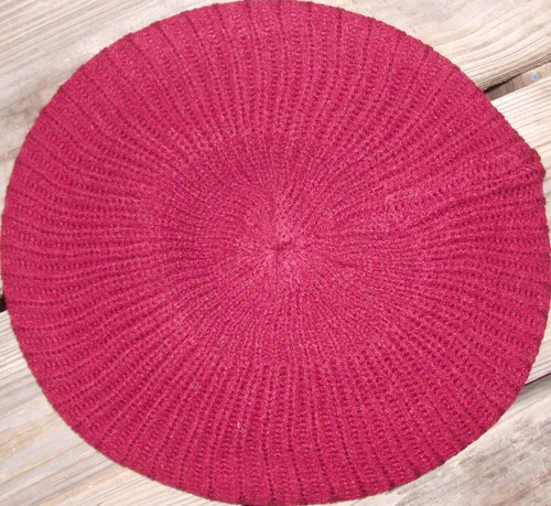Plain beret  red