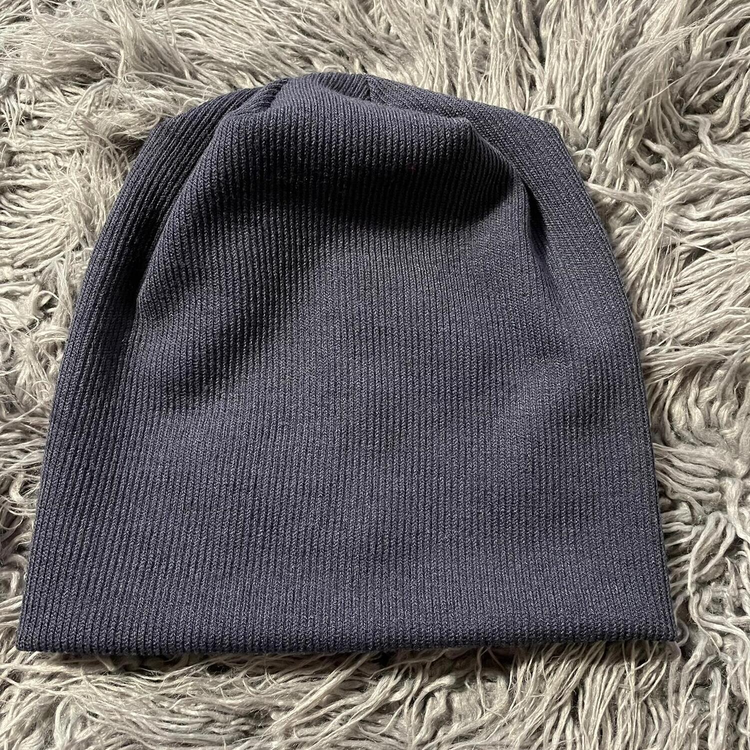 Lux knit beanie - navy