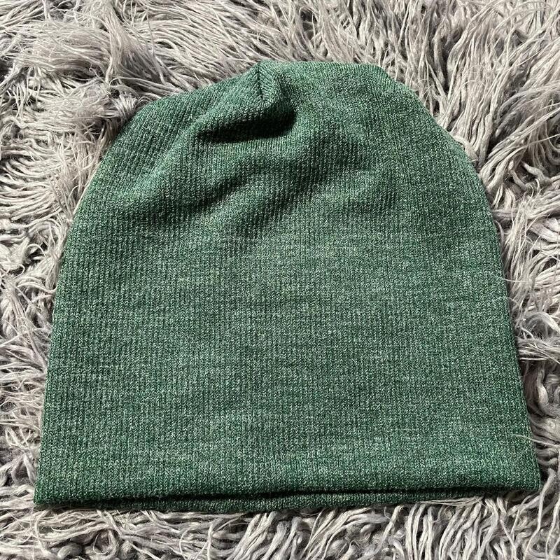 Lux knit beanie - green