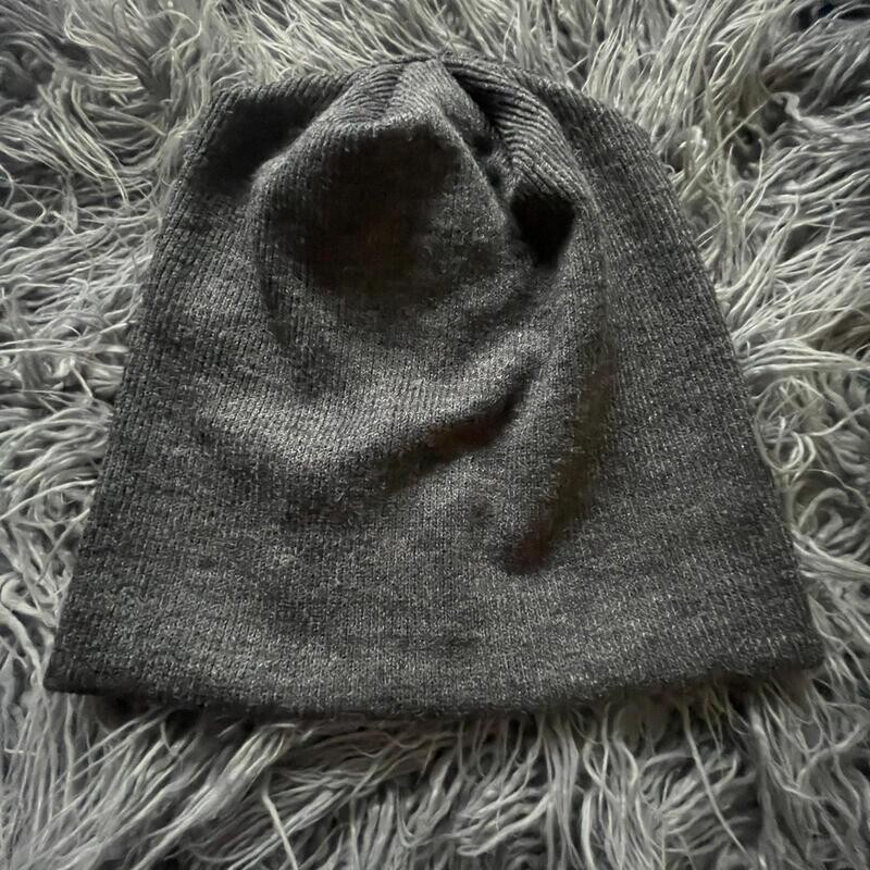 Lux knit beanie - charcoal gray