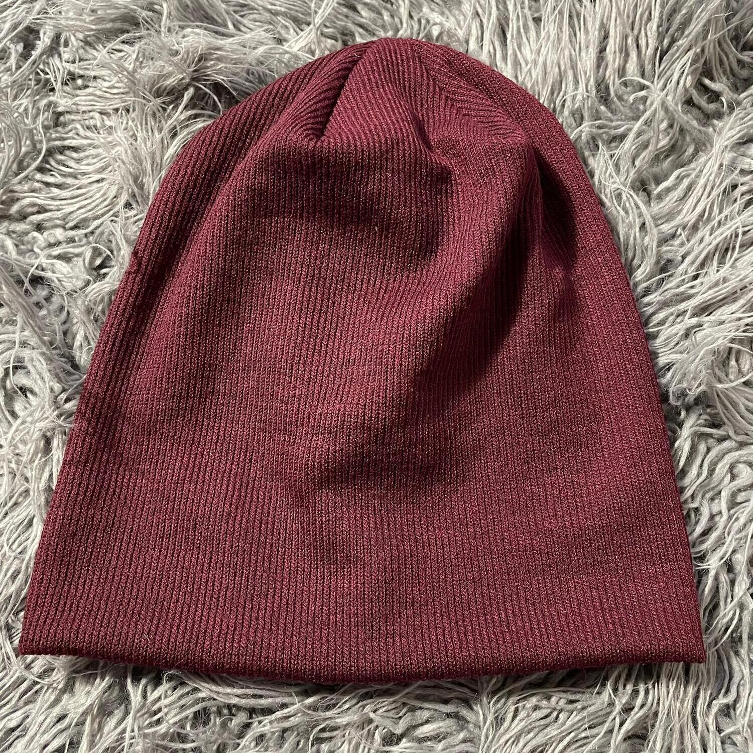 Lux knit beanie - wine