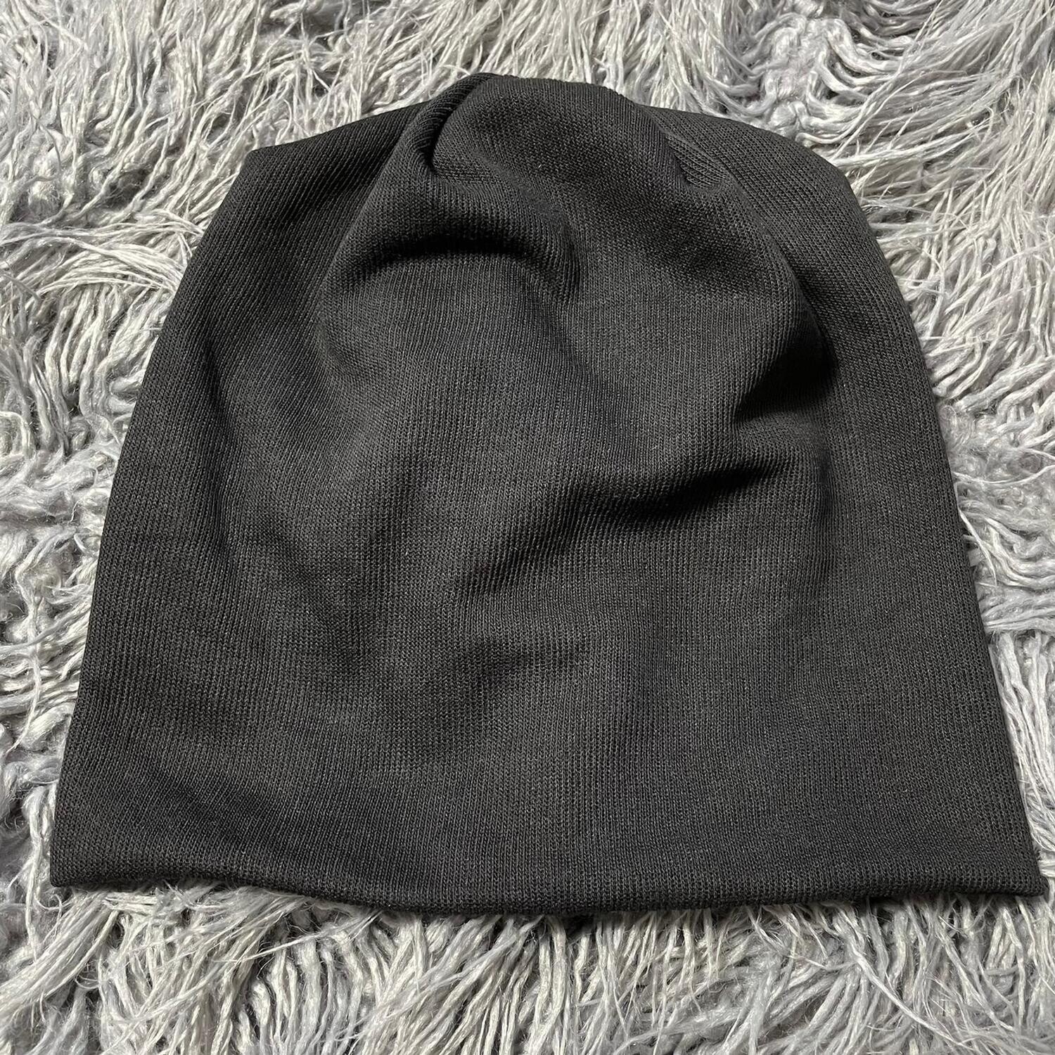 Black beanie - mid-weight sweatshirt feel